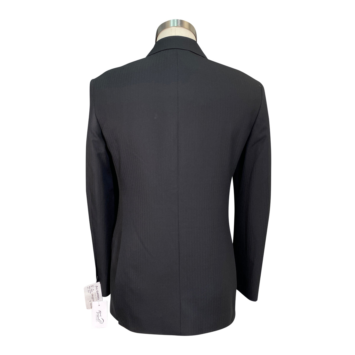 RJ Classics 'National' Men's Show Coat in Black Pinstripe
