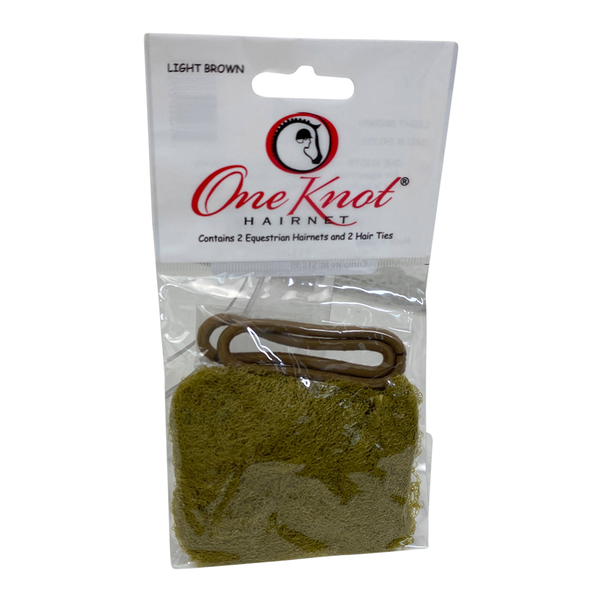 One Knot Hair Net in Light Brown - One Size