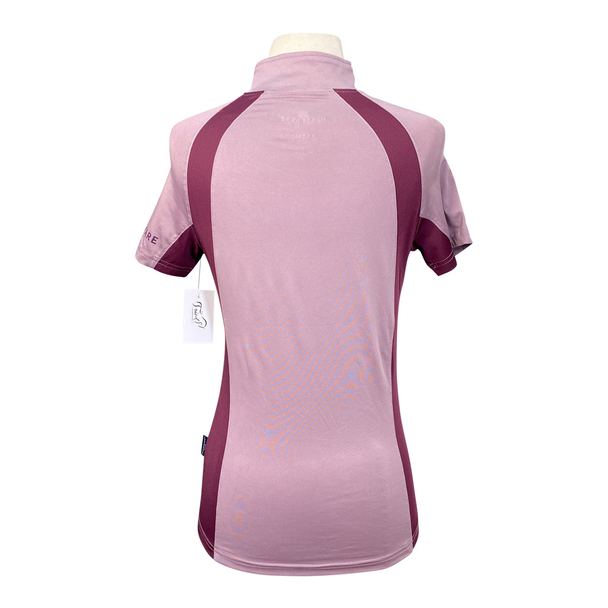 Horseware Women's Aveen Half Zip Short Sleeve Tech Top  in Purple