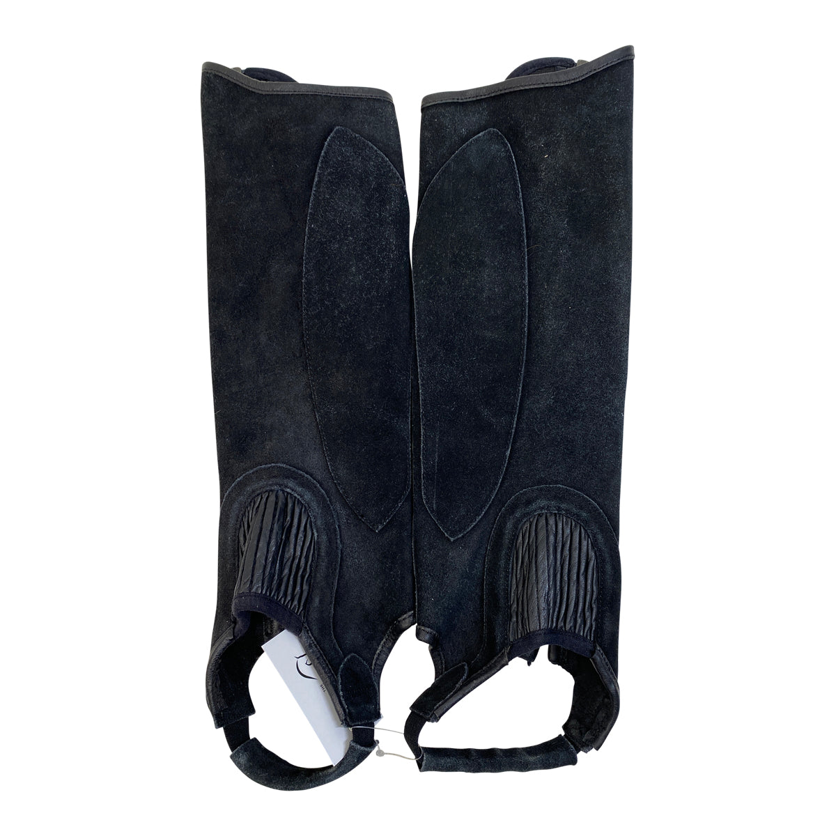 Ovation Suede Ribbed Half Chaps in Black