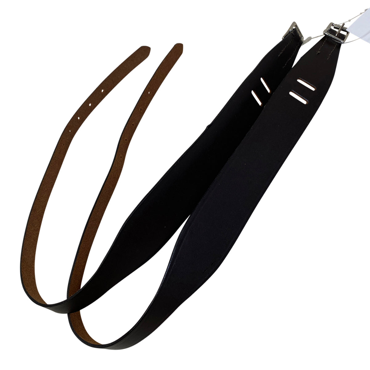 Henri De Rivel Garter Straps in Dark Brown