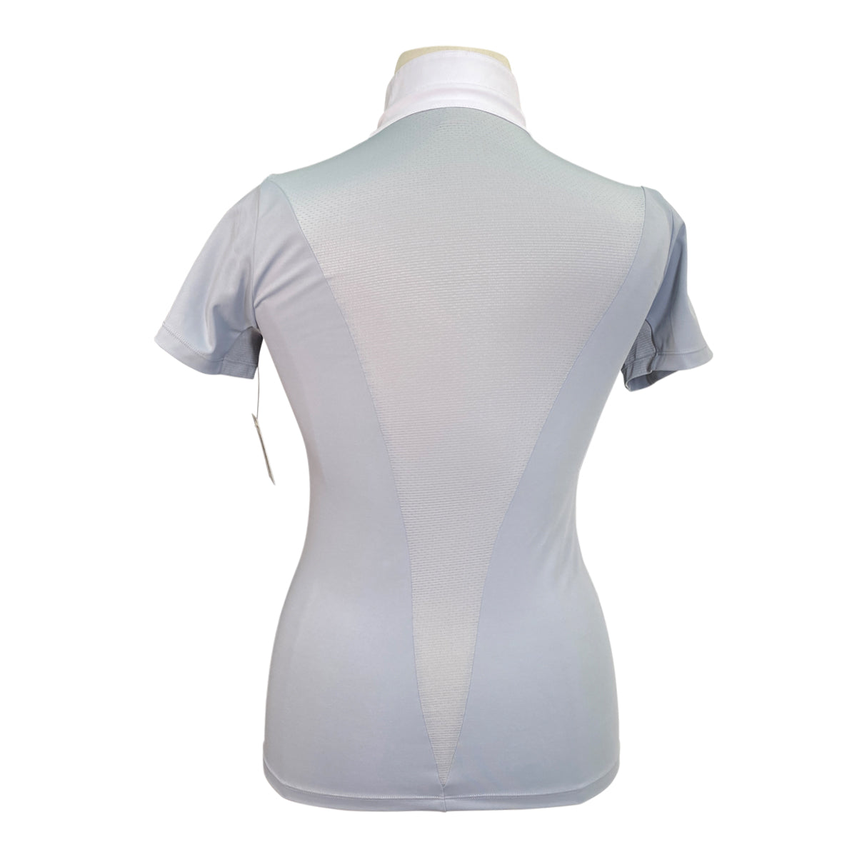 Free Ride Equestrian 'Devon' Short Sleeve Show Shirt in Light Grey