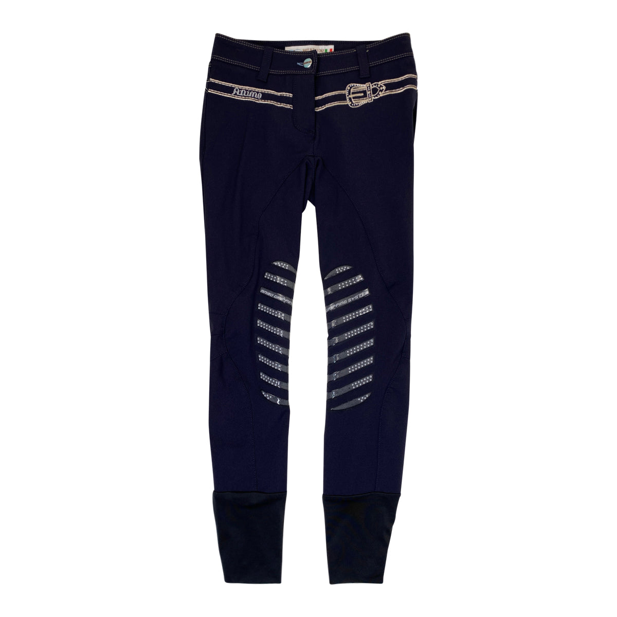 Animo 'Nababbo' Knee Patch Breeches in Navy/Tan