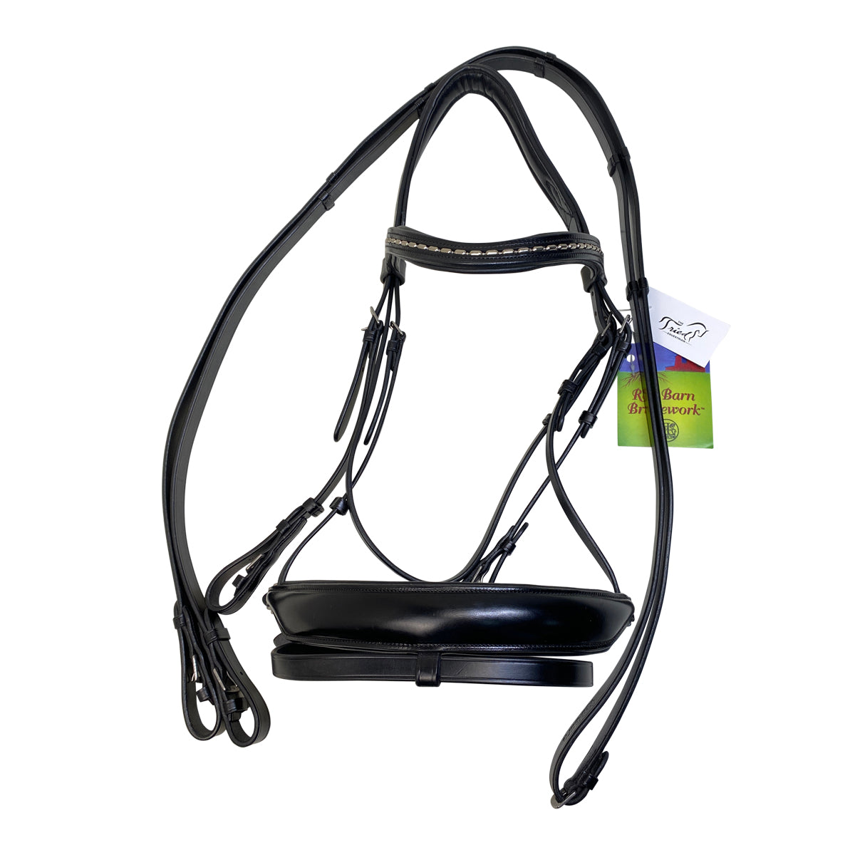 KL Select Red Barn Topline Dressage Bridle in Black