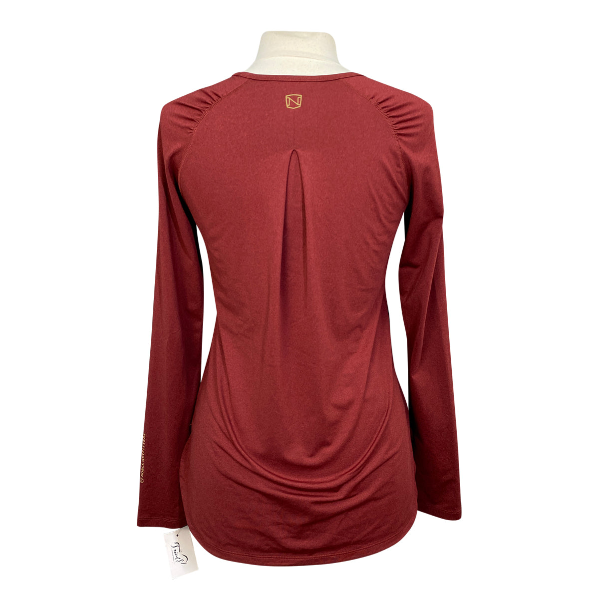 Noble Outfitters Long Sleeve Crew Training Shirt in Burgundy