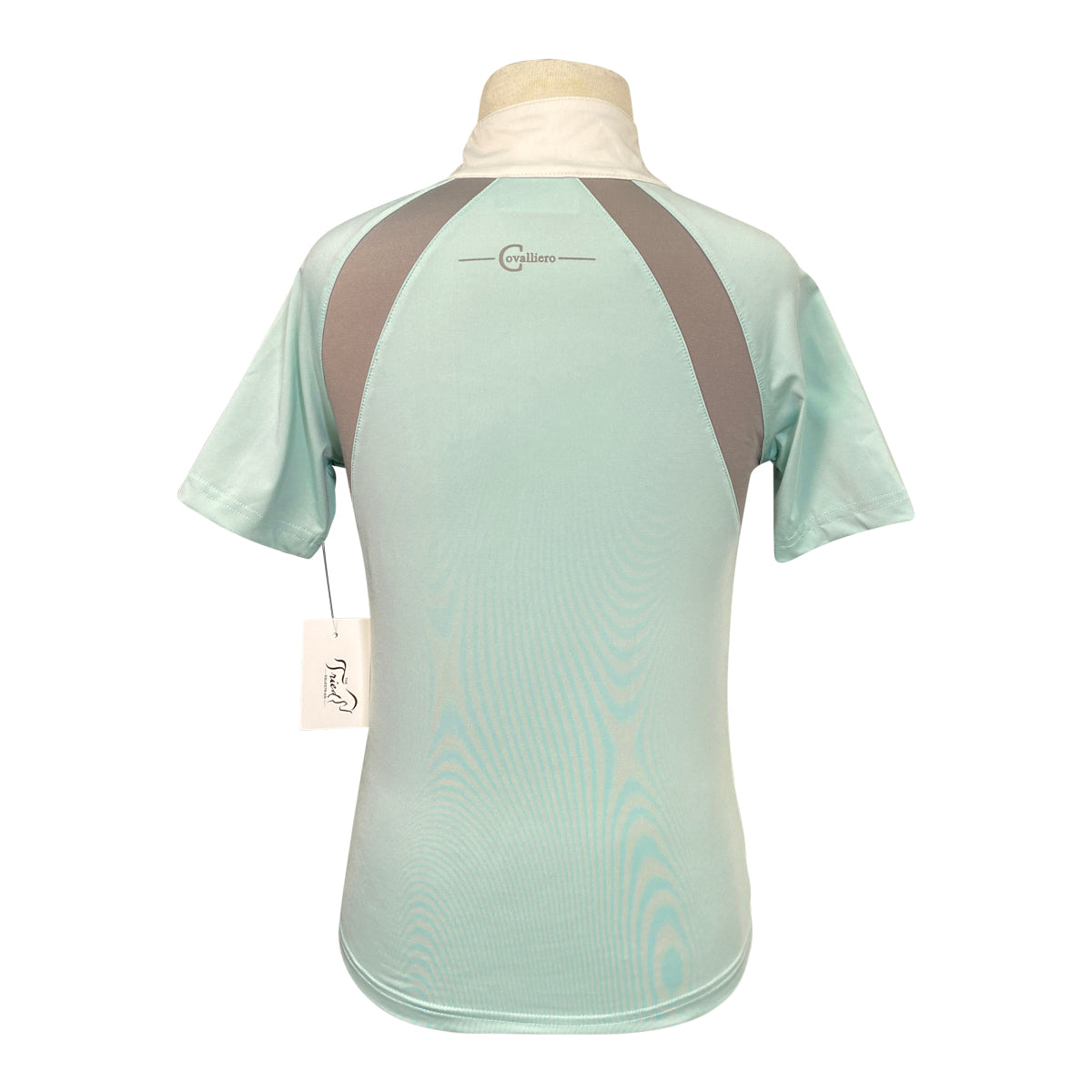 Covalliero Kids 'Lani' Short Sleeve Show Shirt in Sea Green
