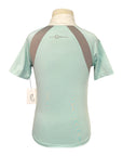 Covalliero Kids 'Lani' Short Sleeve Show Shirt in Sea Green
