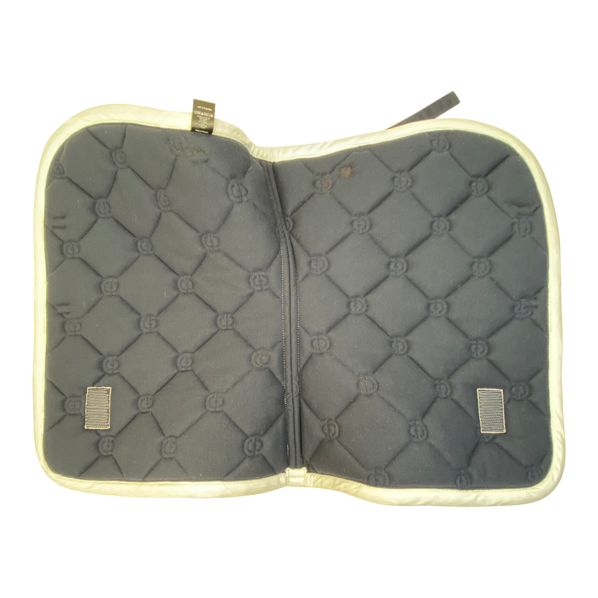 Equestrian Stockholm Jump Saddle Pad in Navy/White