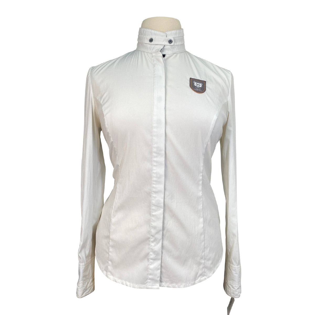 Asmar Equestrian Long Sleeve Show Shirt in White