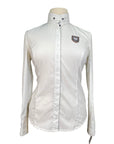 Asmar Equestrian Long Sleeve Show Shirt in White
