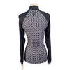 Novella Equestrian 'The Valentina' Long Sleeve Shirt in Black/White Floral - Women's Medium