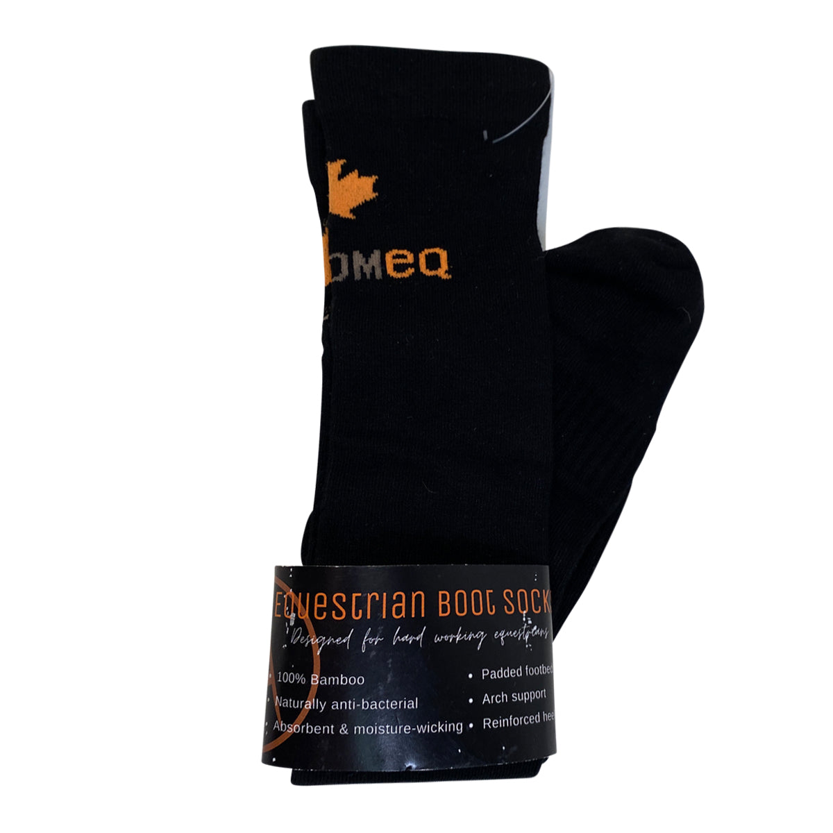 Anatomeq 'Bamboo' Boot Socks in Black