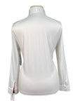 Dover Saddlery 'Coolblast' Show Shirt in White/Cherry Blossoms