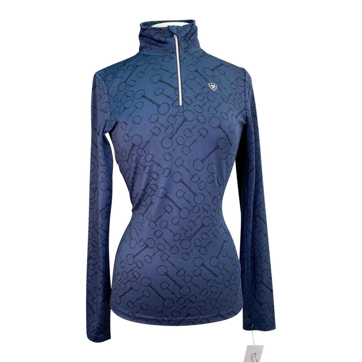 Ariat 'Prophecy' 1/4 Zip Baselayer in Navy Bits