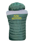 Devoucoux Padded Puffer Vest in Green/Grey - Women's Large