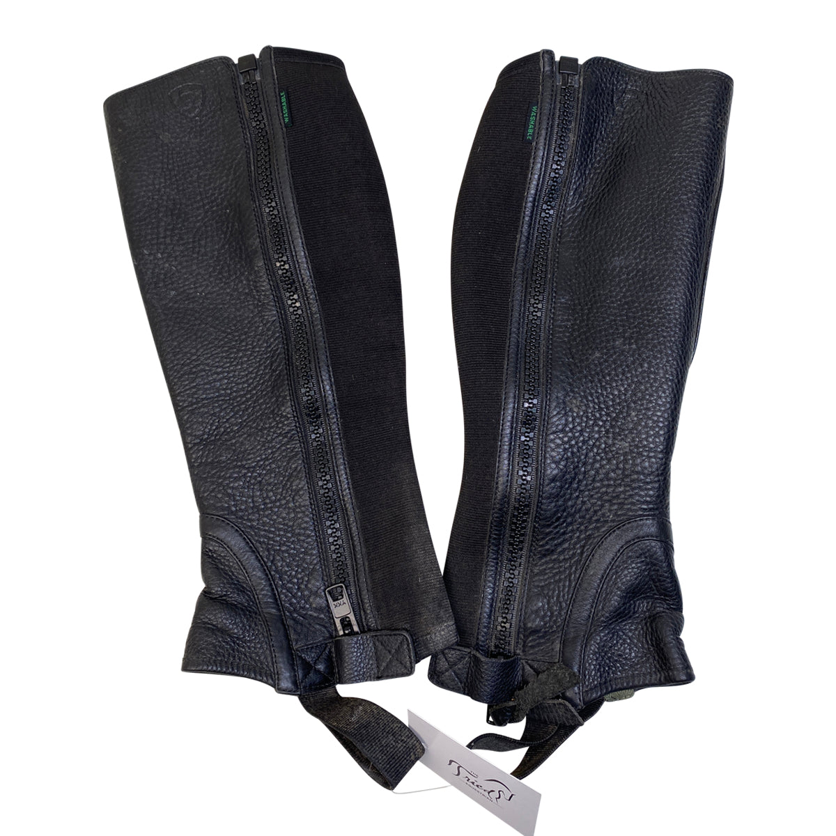 Ariat 'Breeze' Washable Half Chaps in Black - Women's Small