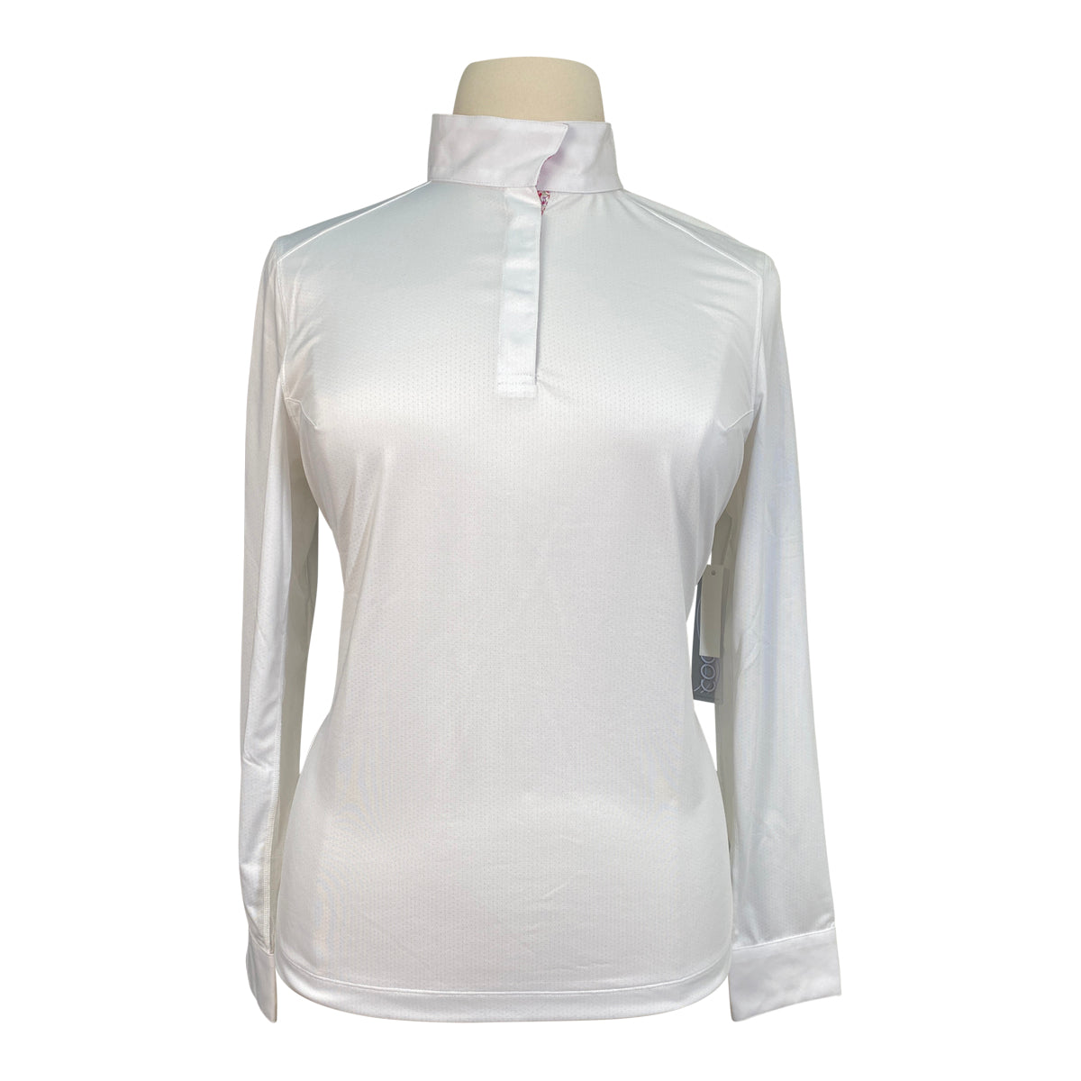 Dover Saddlery 'Coolblast' Show Shirt in White/Cherry Blossoms