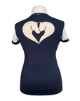 For Horses 'Stella' Show Shirt in Navy