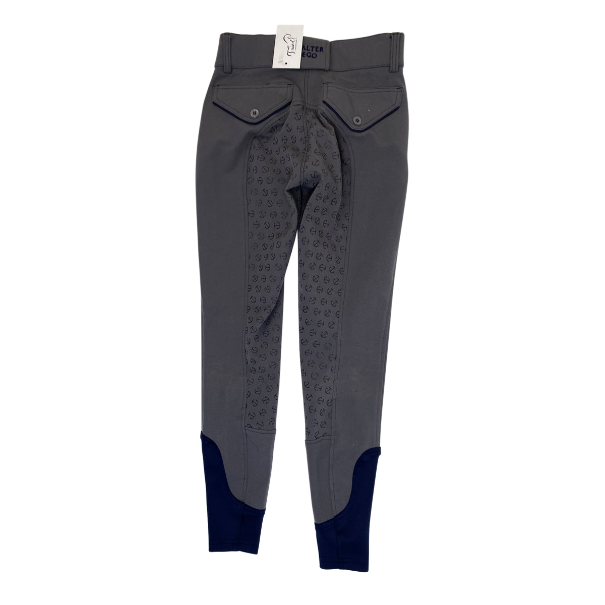 Halter Ego 'Perfection' Full Seat Breeches in Charcoal/Navy