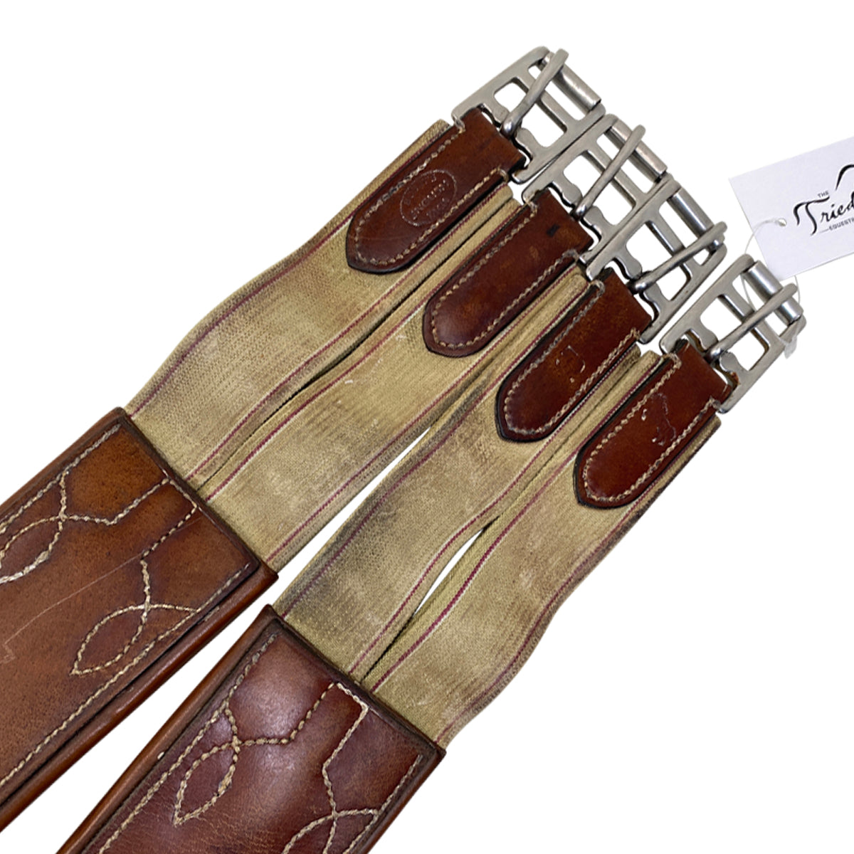 Bobby's English Tack Leather Girth in Havana