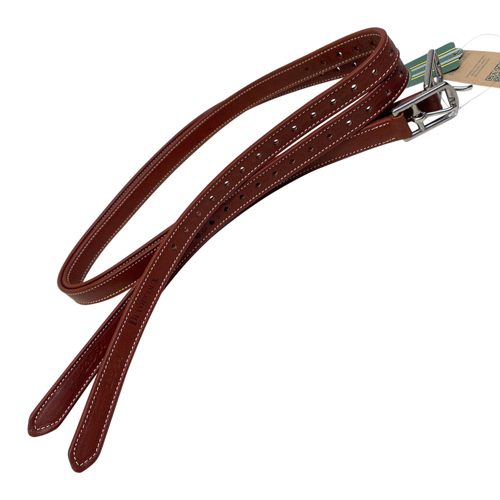 Devoucoux Classic Stirrup Leathers in Cognac 