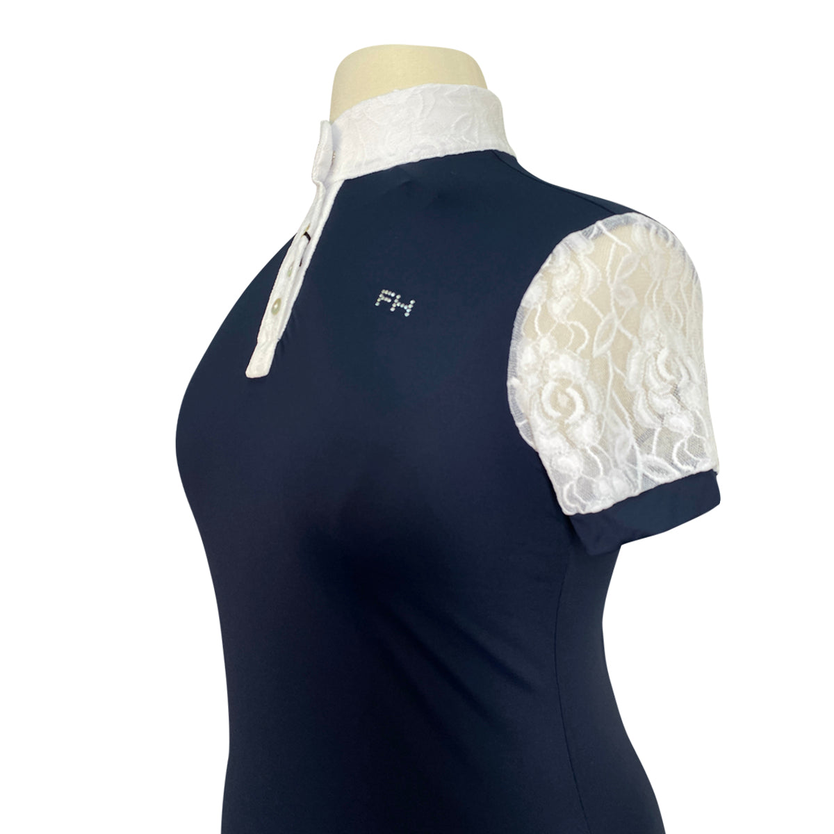 For Horses 'Stella' Show Shirt in Navy
