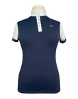 For Horses 'Stella' Show Shirt in Navy