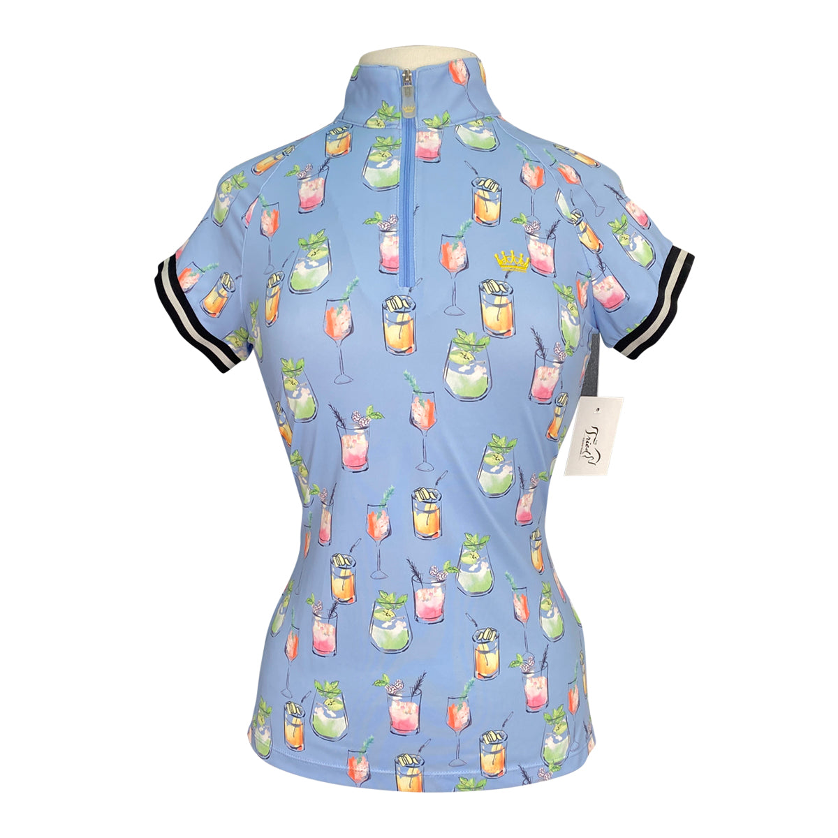 Kastel Signature Short Sleeve Shirt in Blue Cocktail