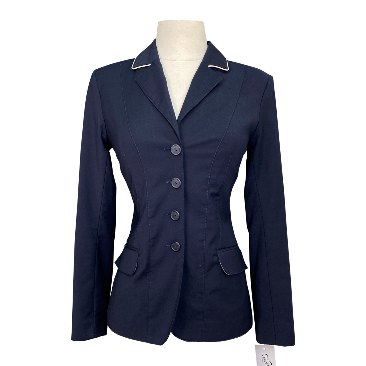 Winston Equestrian Classic Competition Coat in Navy/White