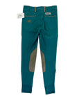 SmartPak 'Piper' Knee Patch Breeches in Teal/Tan - Children's 10
