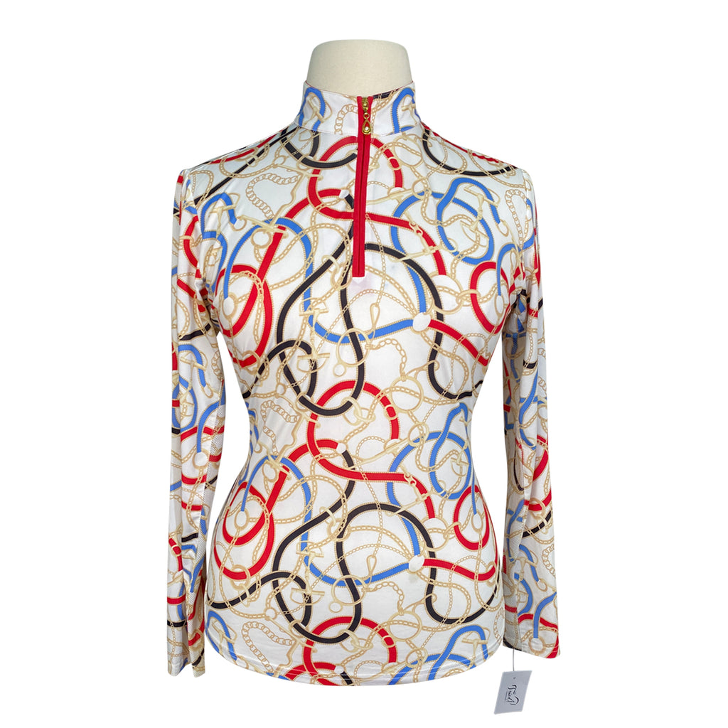 Chemise San Soleil SolCool UPF 50+ – Manches Longues, Imprimé équestre, Taille L