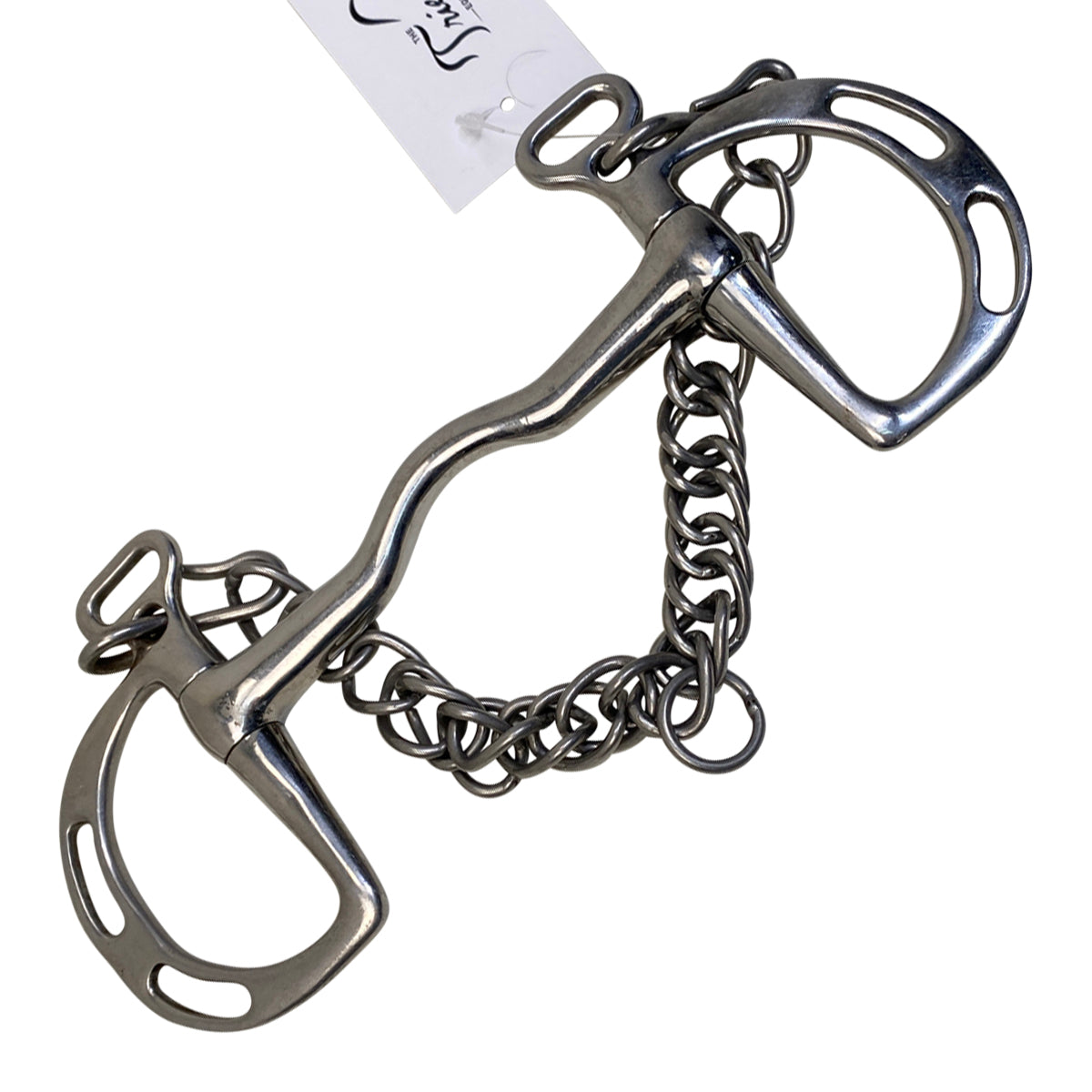 Korsteel Cambridge Mouth Slotted Ring Kimberwick Bit in Stainless Steel