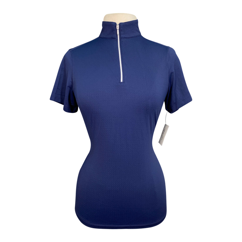 Dover Saddlery 'CoolBlast' Short Sleeve Shirt in Navy - Women's Medium