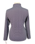 IBKUL Long Sleeve Shirt in Black/White Gingham - Women's Large
