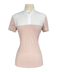 Cavalleria Toscana S/S Polo w/Perforated Bib in Pink