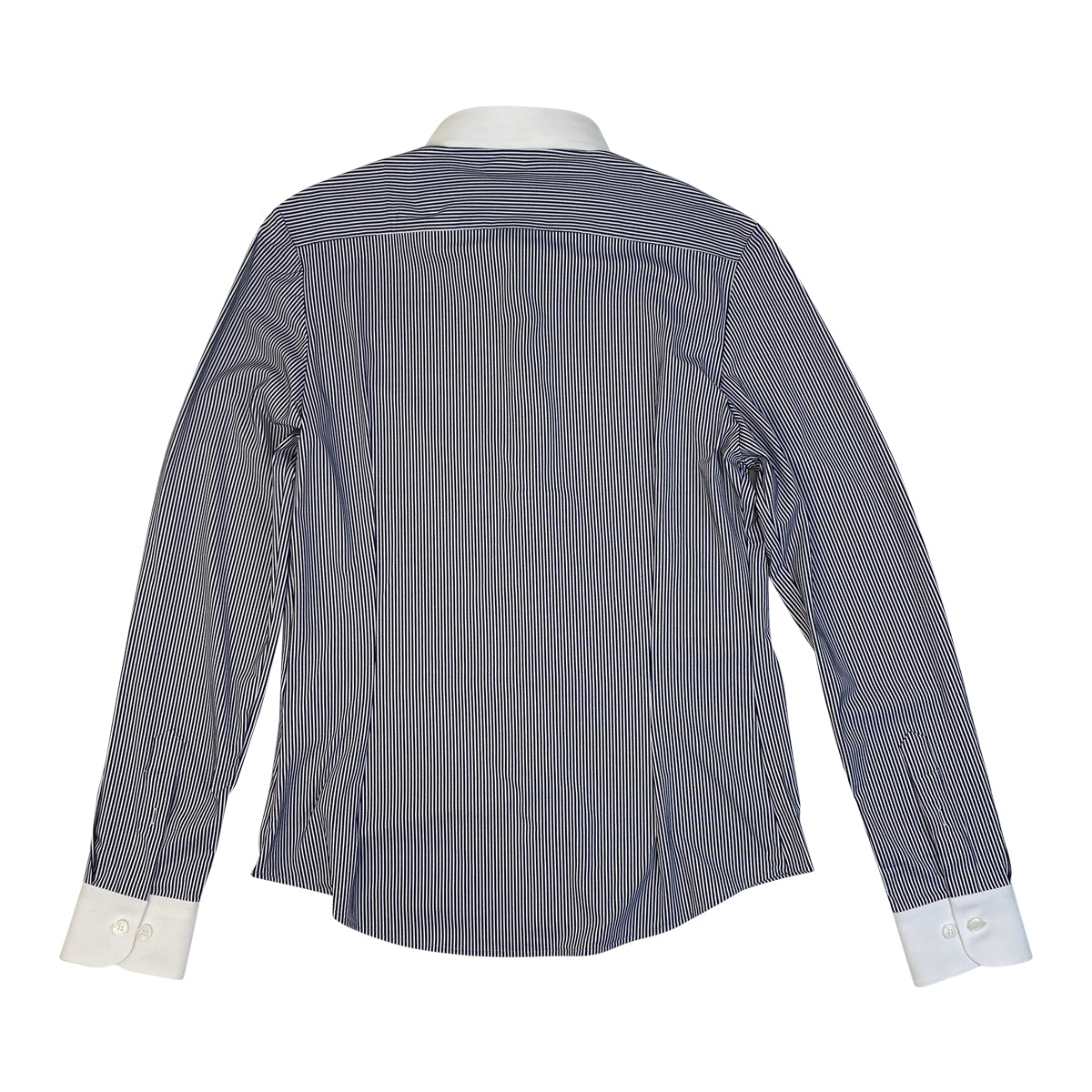 Cavalleria Toscana Men&#39;s Button-Down L/S Competition Shirt in Navy Stripe