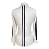 Pénélope Leprevost Equestrian 'The Show Shirt' Competition Shirt in White/Black - Women's XS