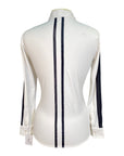 Pénélope Leprevost Equestrian 'The Show Shirt' Competition Shirt in White/Black - Women's XS