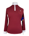 Hunt Club 'Sterling' Competition Shirt in Bordeaux