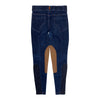 Kerrits Stretch Denim Knee Patch Breeches in Dark Denim - Children's Small