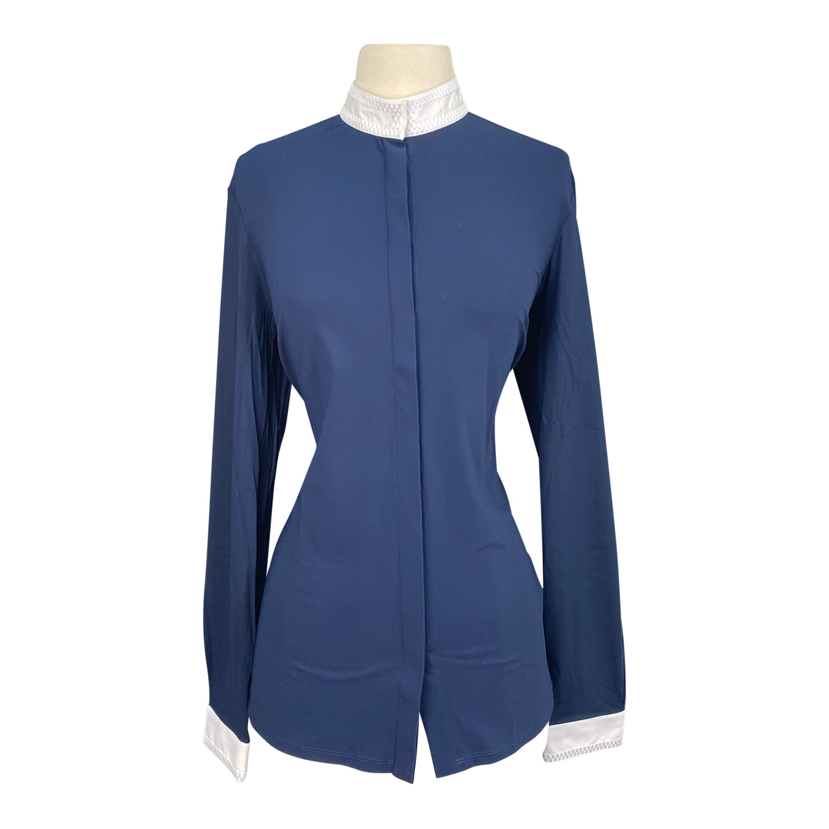 Cavalleria Toscana L/S Jersey Competition Shirt  in Ocean Blue