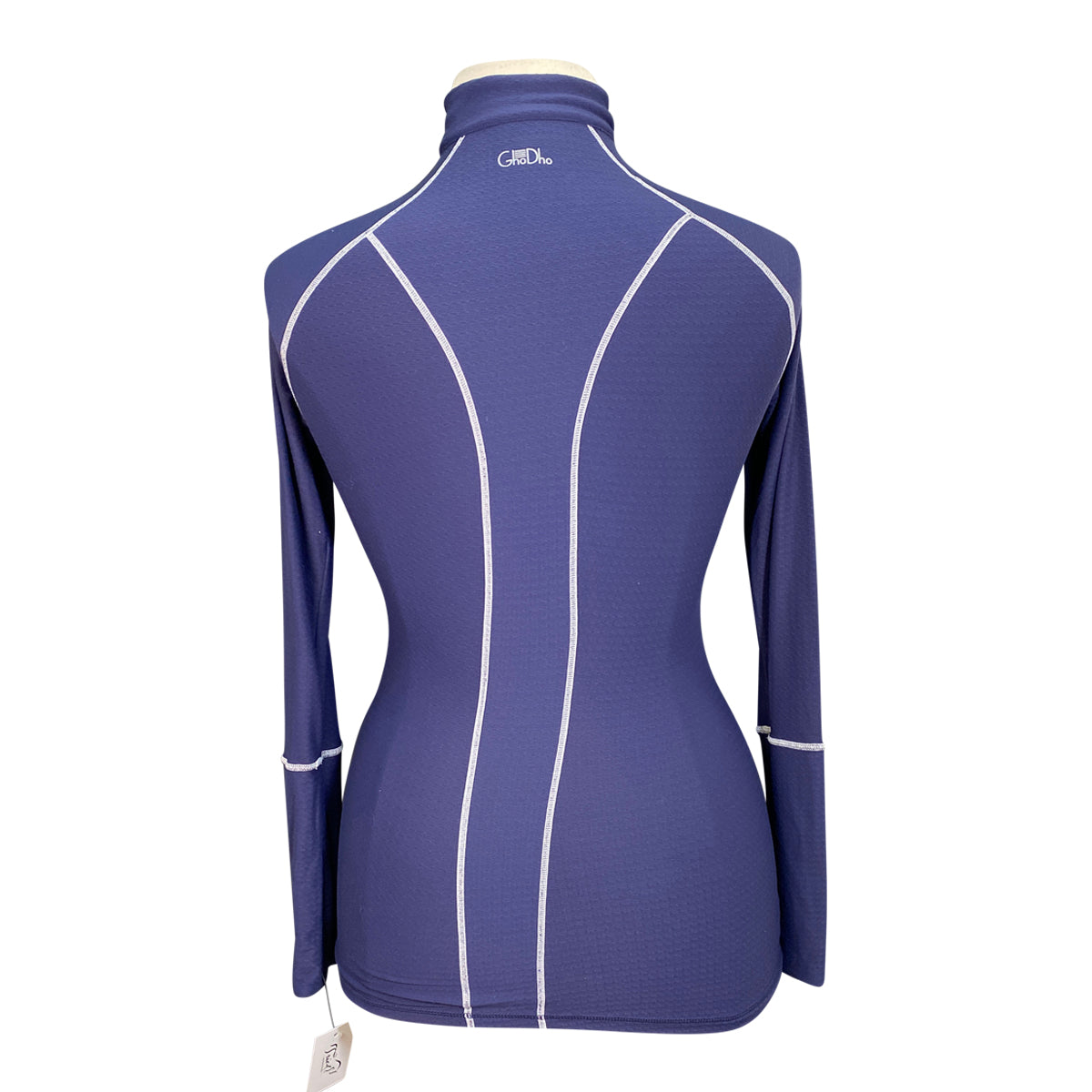 GhoDho 'Alia' Performance Shirt in Navy/White 
