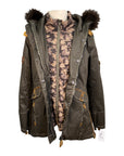 Goode Rider 'Doubles' Jacket in Army Green/Brown