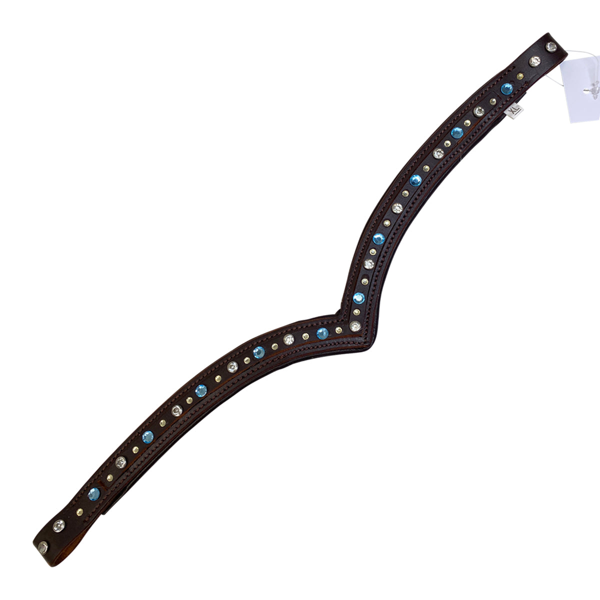 Dressage V Browband in Chocolate