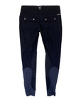 Back of Ariat 'Tri Factor' Knee Grip Breeches in Black - Women's 24R