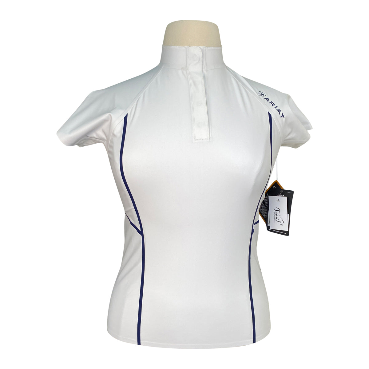 Ariat 'Arcadia' Show Shirt in White/Navy