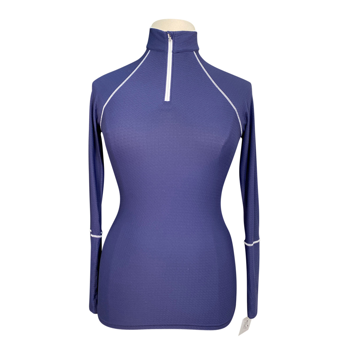 GhoDho 'Alia' Performance Shirt in Navy/White