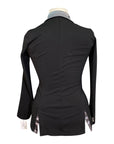 Grand Prix Custom 'Classic' Sport Show Coat in Black w/Grey - Women's 12 Tall (US 6 Tall)