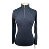 Dover Saddlery 'HeatBlast' Long Sleeve Shirt in Black - Women's Medium