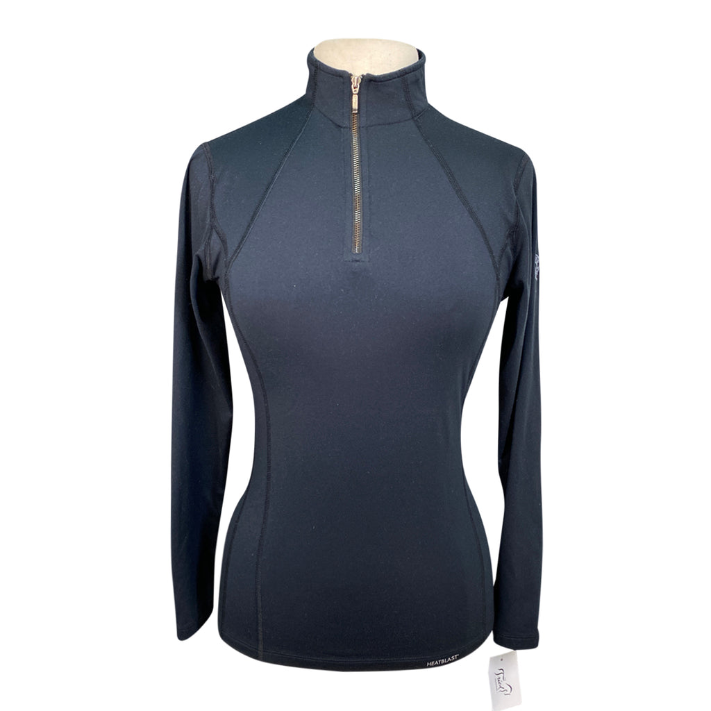 Dover Saddlery 'HeatBlast' Long Sleeve Shirt in Black - Women's Medium